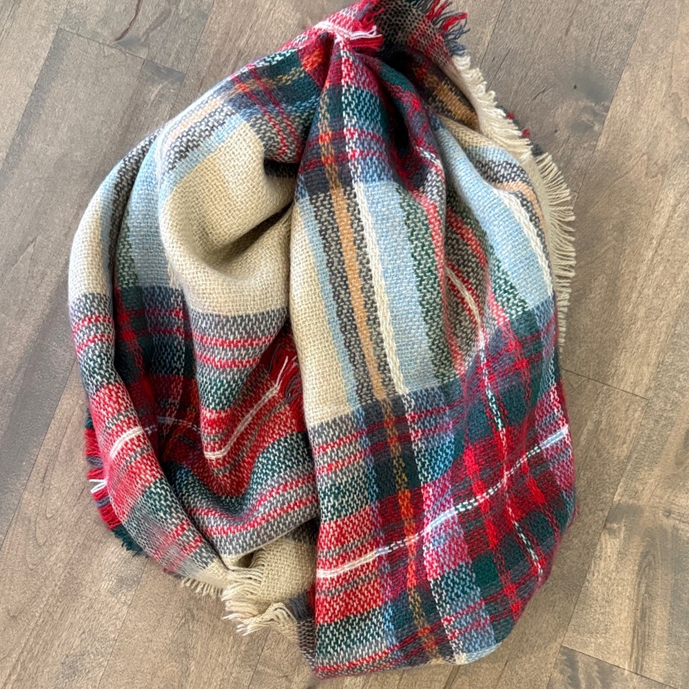 Plaid Infinity Scarf